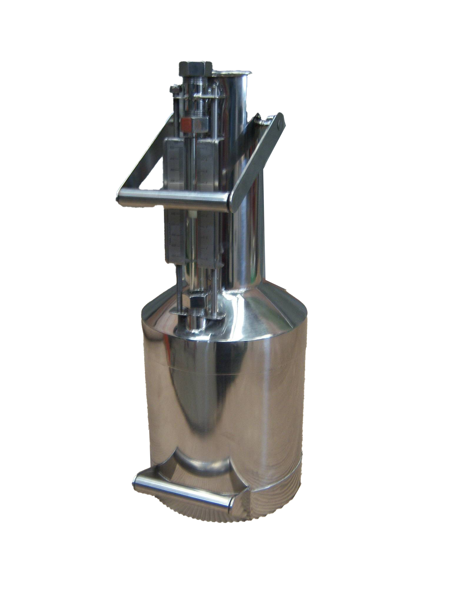 10-liter polished stainless can